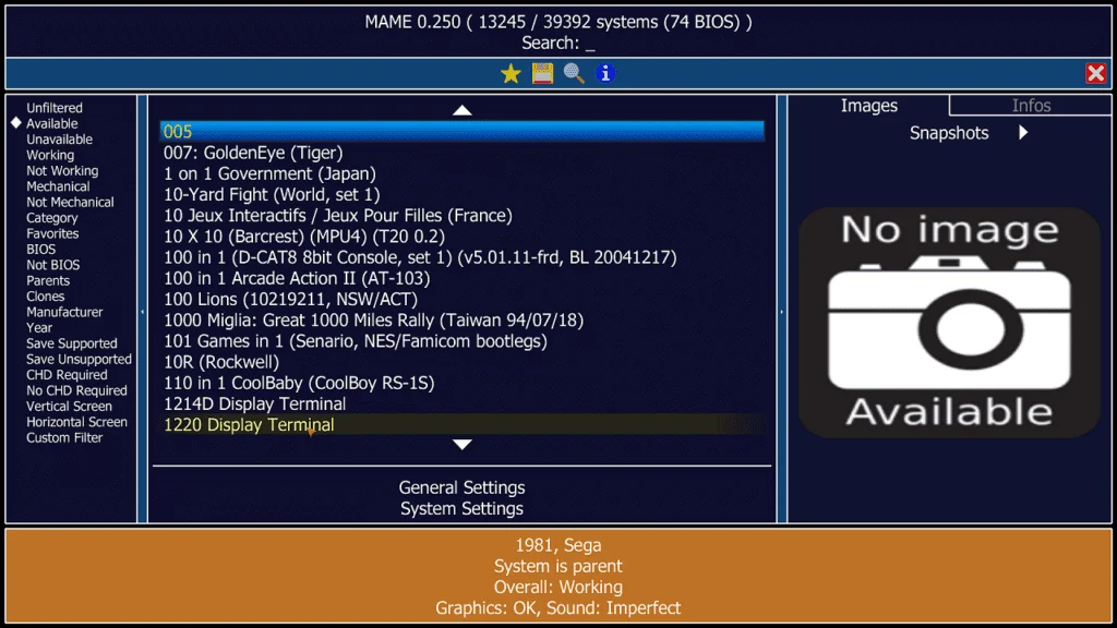 One of the greatest emulators, MAME